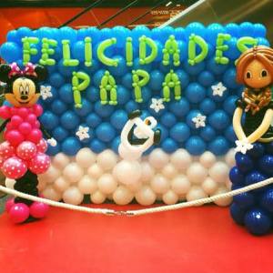 Decoración con globos para papá