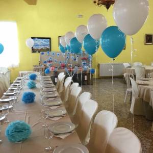 Mesas decoradas con globos